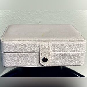 Elegant White Jewelry Box - 6” length X 4” width X 2” height